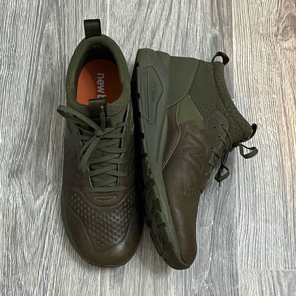 new balance leather sneakers